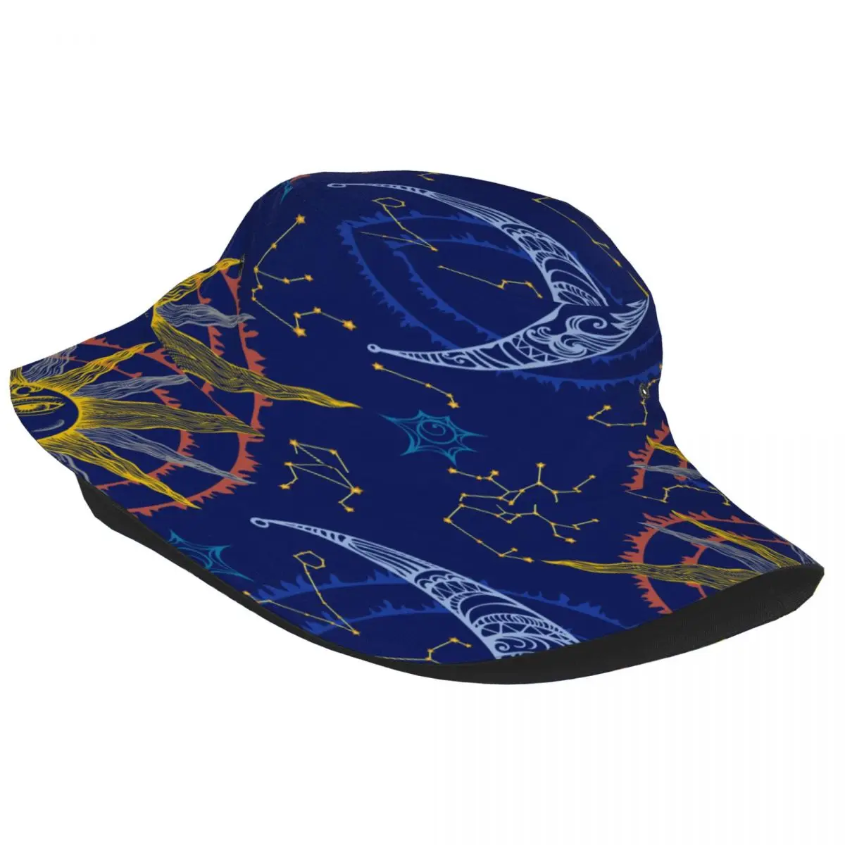 2023 Muži Ženy Lete Zverokruhu Navy Blue Print Vedierko Hat Róbert Rybár klobúk Vonkajšie Cestovné Slnečná Clona Módne Panama