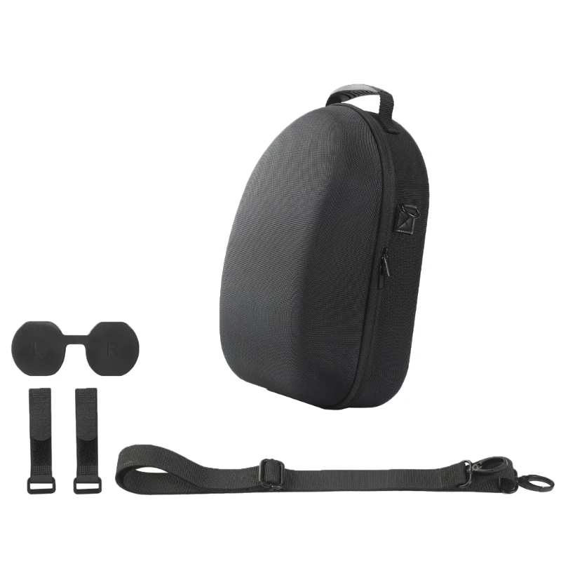 Pevný EVA Box Kryt Objektívu Pás pre PS VR2 Headset Držiak Tašky Skladovanie Popruh Tašky