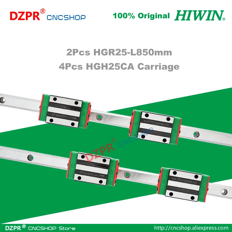 Pôvodné HIWIN HGR25 Lineárne Sprievodca 850mm 33.46 v Železničnej HGH25CA Prepravu List pre CNC Router Gravírovanie Dreva Laserový Stroj