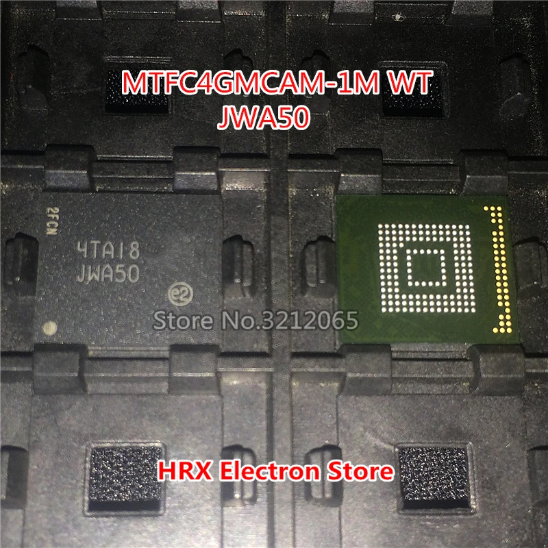 100% Nový, Originálny JWA50 MTFC4GMCAM-1M WT BGA EMMC (1-10piece)