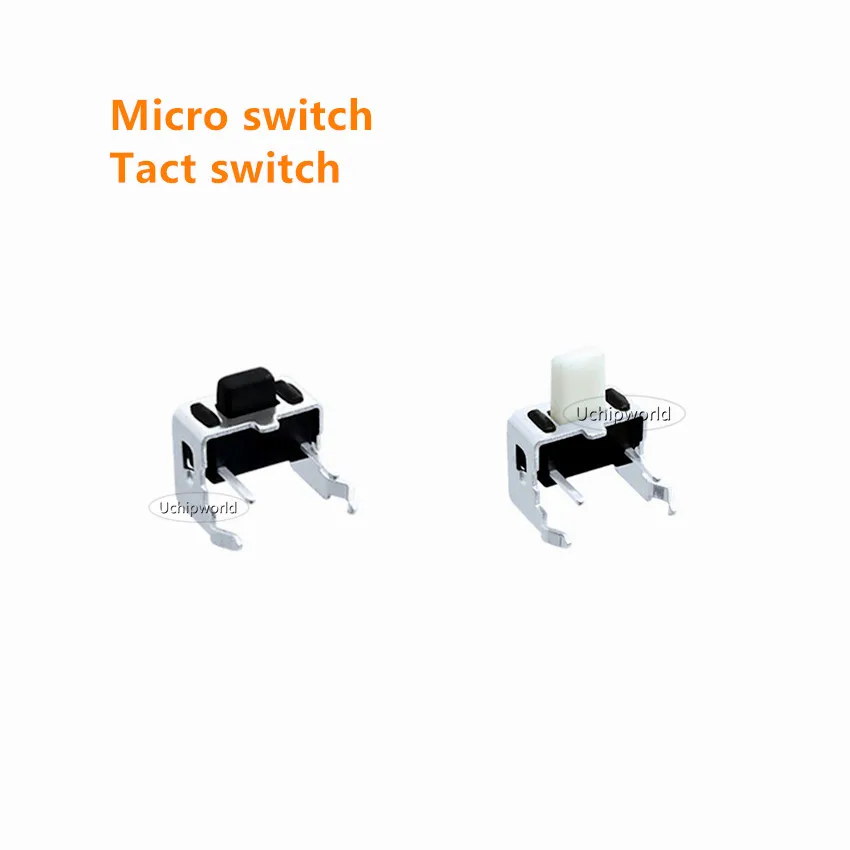Micro switch Takt prepínač 3x6x4.3 mm 3*6*4.5 mm Zatlačte tlačidlo, spínač s držiakom 3*6*5mm 3x6x5.5 3*6*6 mm 3x6x7mm 3*6*6.5 biela čierna