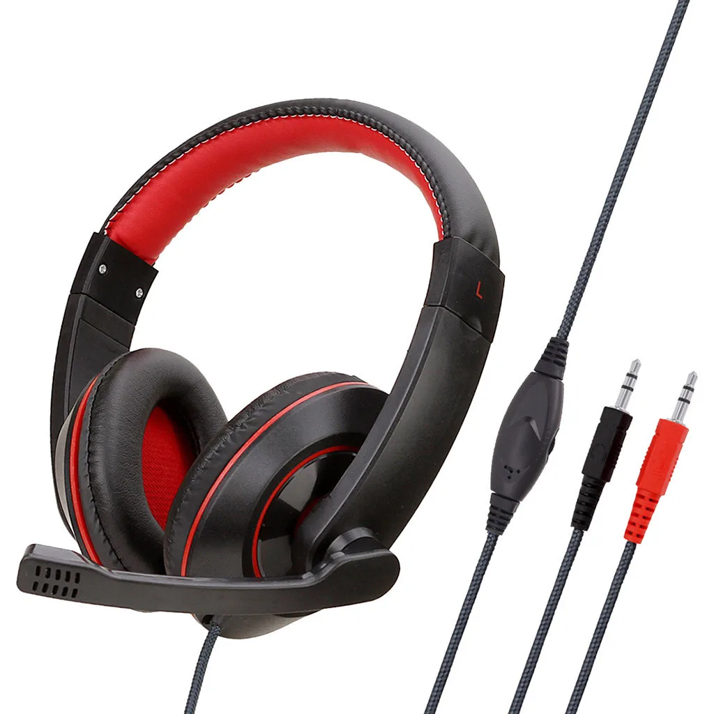 Doprava zadarmo Položiek Káblové Headphoness Pre Pc 3,5 mm Over-ear Káblové Stereo Gaming Headset Slúchadlá, Mikrofón Pre N-switch