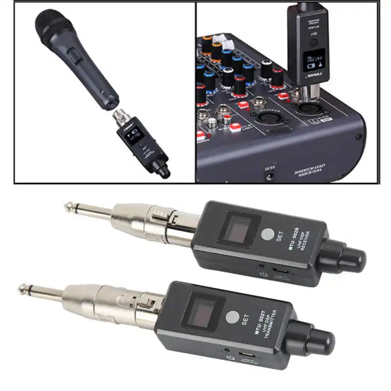 XLR Mikrofón Bezdrôtový Systém XLR Bezdrôtový Vysielač a Prijímač Bezdrôtového Mikrofónu Adaptér pre Dynamický Mikrofón