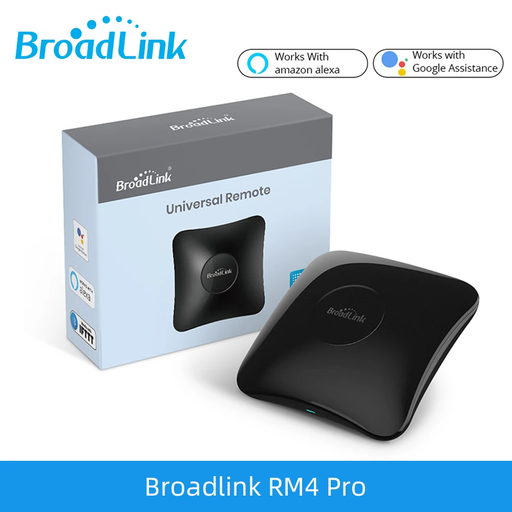 BroadLink RM4 Pro Univerzálne Diaľkové Ovládanie Bluetooth Radič Inteligentný IR Wifi RF Prepínač HTS2 Senzor Alexa Domovská stránka Google Asistent