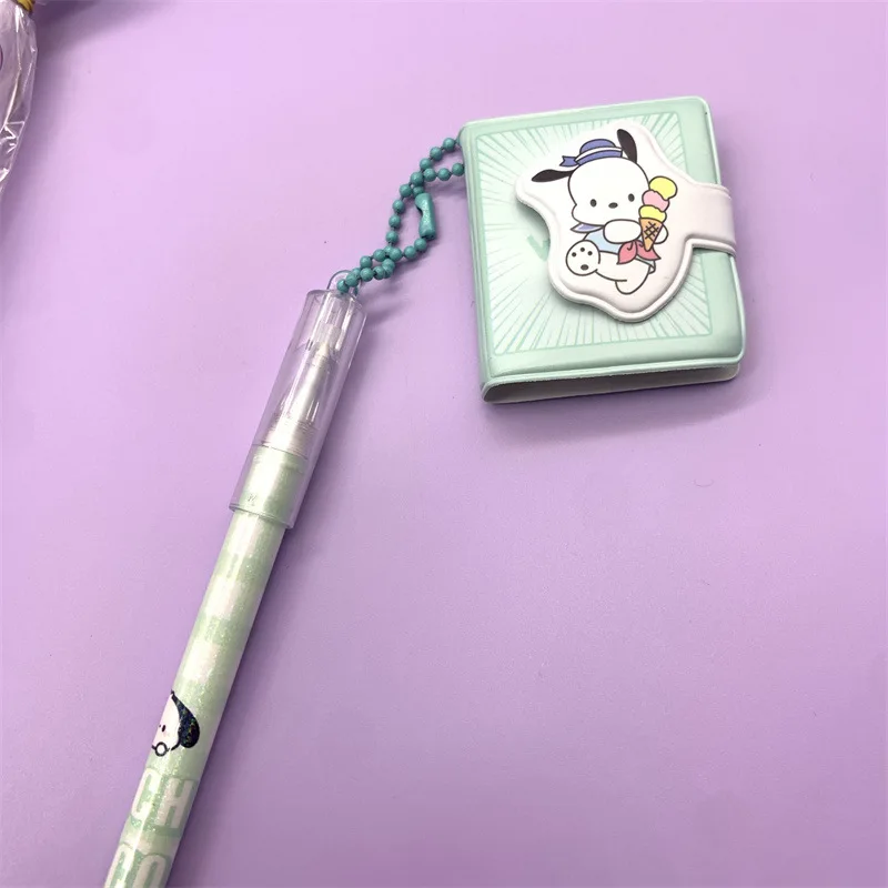 36pcs Sanrio Prívesok Mini Notebook Gél Perá Nastaviť Hello Kitty Cinnamoroll Kuromi Neutrálne Pero Školy Grafické efekty Dodávky, Veľkoobchod