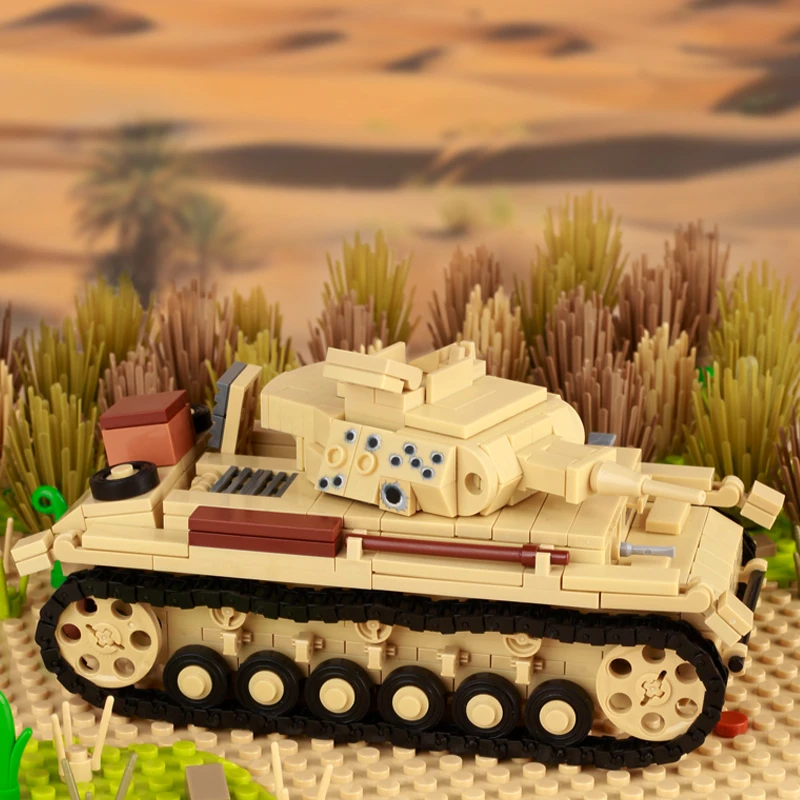 WW2 nemecké Vojenské Severnej Afriky Nádrž Stavebné Bloky Vojak, číselné Údaje Zbrane Auto Vozidla Delostrelectvo Dialo Tehly Hračky Chlapec